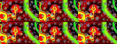 Eskiz Vintage Çiçek Deseni. Raster Kalça dokusu deseni.