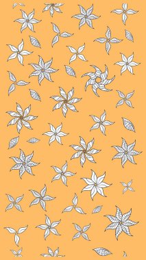 Suluboya çiçekli çiçek deseni. Bej renkli güzel bir tekstil. Raster illüstrasyonu.