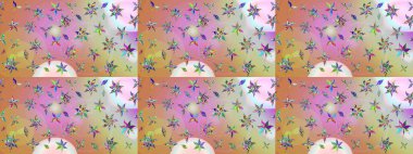 Eskiz Vintage Çiçek Deseni. Raster Kalça dokusu deseni.