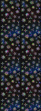 Gri ve mavi renkte çiçekler. Küçük çiçekte sevimli çiçek deseni var..