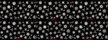 Raster illüstrasyonu. Küçük çiçekli şirin bir desen. Çiçek ve yapraklı çiçek deseni.