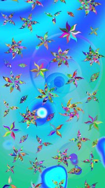 Güzel kumaş deseni. Bahar çiçekleriyle güzel bir çiçek deseni çizmişsin. Raster illüstrasyonu.