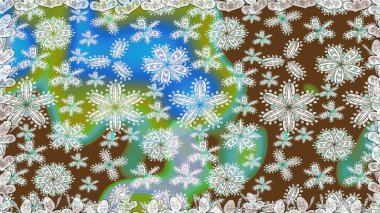 Kahverengi renkli çiçekler. Kusursuz çiçek deseni duvar kâğıdı olarak kullanılabilir. Raster illüstrasyonu.