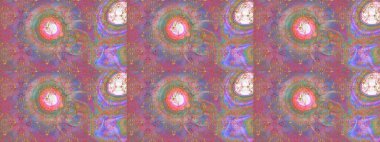 Eski usul. Tomurcukları çiçek olan sevimli bir çiçek deseni. Raster. Raster illüstrasyonu. Kumaş, tekstil, duvar kağıdı baskısı için. Kusursuz arkaplan.