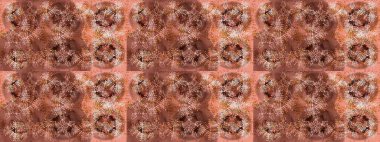 Renkli elementlerle Raster ilginç desen.