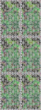 Zentangle soyut çiçekleri. Güzel kumaş deseni. Karalama çiçeği. Raster illüstrasyonu. Düz Çiçek Elementleri Tasarımı. Renkli Bahar Teması Kusursuz Arkaplan.