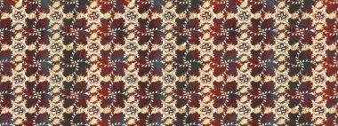 Çiçek desenli raster, kahverengi, gri ve bej renkli grafik desenli soyut raster arkaplan. Modern stil dokusu.