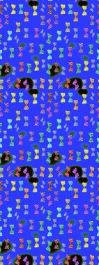 Raster Kelebekleri deseni. Soyut eskiz arka planı. Mavi ve nötr renklerde resimler tropikal kelebekleri de beraberinde getirir. Duvar kağıtları, web sayfası arkaplanları, yüzey dokuları, tekstil için mükemmel..