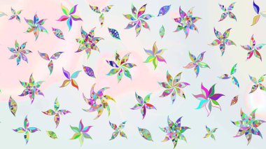 Raster güzel bir çiçek deseni çizmiş. Bahar mevsimi. Tatil havası. Nazik romantik baskı.