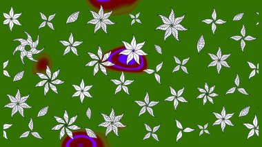 Çiçekli çiçek deseni, suluboya. Raster deseni. Süslü kumaş deseni.