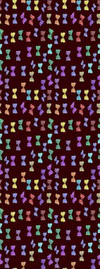 Kelebek görüntüsü. Raster illüstrasyonu. Basit bir şekilde. Kahverengi ve nötr renklerde tropik kelebek çizim deseni. Çiz, çiz, çiz.