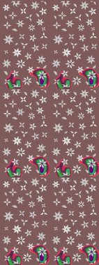 Zentangle soyut çiçekleri. Karalama çiçeği. Raster illüstrasyonu. Güzel kumaş deseni. Renkli Bahar Teması eskiz kalıbı. Düz Çiçek Elementleri Tasarımı.