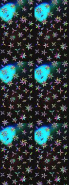 Küçük çiçekteki sevimli çiçek deseni. Raster illüstrasyonu. Tony 'nin kumaş kalıbını çiz. Modaya uygun kumaş deseni.