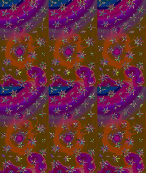 Raster Hip kumaş deseni. Eskiz Vintage Çiçek Deseni.