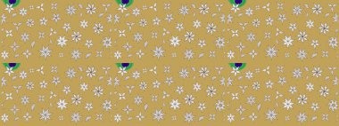 Yapraklı çizim şekli. Şirin, zarif çiçekler Raster illüstrasyonu. Poster ya da kapak için arka plan. Tekstil için figür. Davetiye ve kartpostal tasarımı için dekoratif çiçek unsurları.