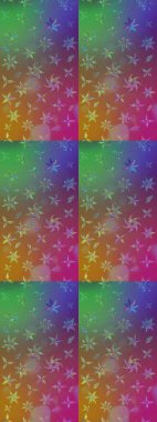 Kahverengi renkte güzel çiçekler, suluboya desenli, duvar kağıdı, kart ya da kumaş için fayanslı eskizler. Raster..