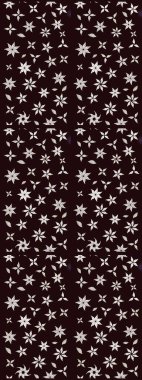 Çiçekli karalama şeklinde Raster çiçek deseni. Kahverengi renkli çiçekler. Nazikçe, güzel çiçek arkaplanı..