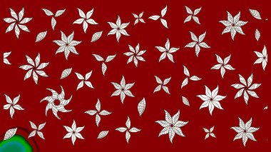 Düz Çiçek Elementleri Tasarımı. Güzel kumaş deseni. Renkli Bahar Teması eskiz kalıbı. Raster illüstrasyonunda çiçek deseni çizimi.