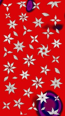 Raster Moda kumaş deseni. Şirin çiçekler. Çizgi çizimi deseni.