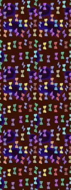 Kelebek. Kahverengi ve mavi arkaplanda izole edilmiş web tasarımı için renk çizgisi raster seti. Çizim.