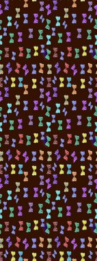 Sevimli kelebekler. Raster geleneksel halk güzel dekoru kahverengi ve nötr arka plan kıyafet tasarımı için.