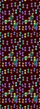 Kahverengi ve nötr arka planda uçan güzel kelebek. Doğadaki güzellik. Kumaş, tekstil, baskı ve davetiye örnekleri. Çizim kalıbı. Raster..