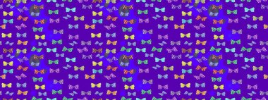 Yumuşak mor ve nötr arkaplanda izole edilmiş şirin yaban sinekleri. Sanat retro seramik seramik tasarım tarzında serbest ve doğrusal el çizimi logo. Menekşe ve nötr renkleri kapat.