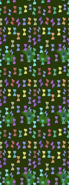 Kelebeklerle dolu yaz arkaplanı yeşil ve nötr renkler. Basit Kadınsı Kart, Davetiye, Yazdırma Kalıbı. Güzel Kelebek Siluetleriyle Moda Dekorasyonu. Güveli Raster Arkaplanı.