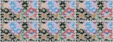 Güzel kumaş deseni. Güzel suluboya çiçek buketi pürüzsüz desen.