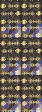 Kar tanelerinin soyut arkaplanı olan şirin bir Noel arkaplanı. Renkler. Gri, kahverengi ve sarı kar taneleri. Raster illüstrasyonu. Noel ve Yeni Yıl moda baskıları için tatil tasarımı.