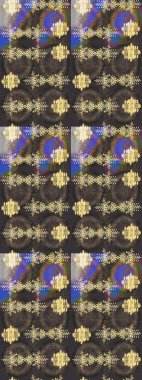 Kar tanelerinin soyut arkaplanı olan şirin bir Noel arkaplanı. Renkler. Gri, kahverengi ve sarı kar taneleri. Raster illüstrasyonu. Noel ve Yeni Yıl moda baskıları için tatil tasarımı.