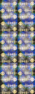 Gri, mavi ve nötr renklerde kristal kar tanesi. Raster illüstrasyonu.