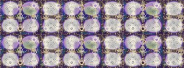 Tarafsız, gri ve mor renkli kristal kar tanesi. Raster illüstrasyonu.