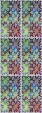 Tarafsız renklerde altın. Dekoratif simetri arabesk. Doğum günü kartı, davetiye ya da afiş için iyidir. Raster illüstrasyonu. Kusursuz ortaçağ çiçek desenleri..