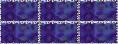 Kusursuz Chichi kumaş deseni. Çiçek deseni. Renkli Bahar Temalı Kusursuz Arkaplan. Düz Çiçek Elementleri Tasarımı. Raster illüstrasyonu.