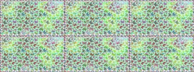 Suluboya soyut parlak desenli kelebek kanatları, retro renkler. Kumaş, tekstil, baskı ve davetiye için arka plan. Tarafsız ve yeşil renkli resimler.