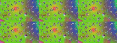 Raster Moda kumaş deseni. Çizgi çizimi kalıbı. Şirin çiçekler..