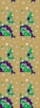 Güzel kumaş deseni. Küçük bir çiçekte eskiz deseni. Raster illüstrasyonu. Güzel çiçek arkaplanı..