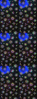 Manzaralı çiçek deseni. Çiçek kompozisyonu, el boyası, hassas şablon. Üst manzara, yumuşak gri ve mavi renk. Sevgililer günü ve tebrik kartı konsepti için şık bir davet.