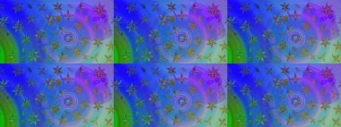 Güzel kumaş deseni. Çiçek desenli çizim. Raster illüstrasyonu. Asya tekstil tarzında. Renkli Bahar Teması eskiz kalıbı. Düz Çiçek Elementleri Tasarımı.