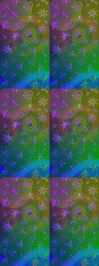 Yeşil ve mavi renkte çiçekler olan çiçek deseni çiz. Suluboya tarzında yeşil ve mavi renkte çiçekler.