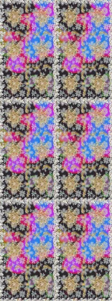 Geleneksel raster ve altın desen. Damask pürüzsüz süsü. Gri ve nötr renkler üzerinde klasik oryantal desen.