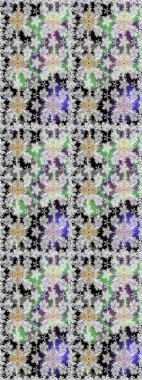 Cute seamless pattern with a small flower in a vintage style. Raster illustration. Bright bouquets on a fashion grunge background. Blossoming background for printing on fabric, wallpaper and paper.