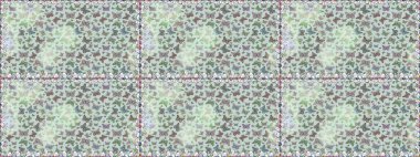 Raster illüstrasyonu. Kumaş, kağıt, ambalaj kâğıdı ve duvar kağıdı tasarımı için hoş bir arka plan. Gri arka planda kelebek olan kusursuz desen.