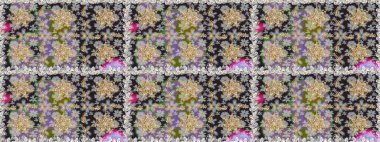 Raster geleneksel oryantasyon süsü. Kusursuz klasik altın desen. Altın elementlerle gri renklerde altın desen.