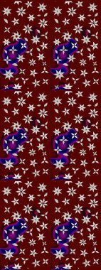 Raster resim. Çiçek desenli çiçek ve yaprakları ile. Sevimli küçük çiçek desenle.