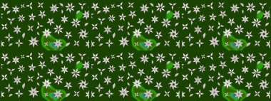 Parlak renkli çiçekli ve yeşil yapraklı harika bir çiçek deseni. Moda baskıları için zarif bir şablon. Modern çiçek arkaplanı. Halk stili.