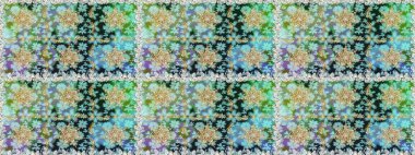 Çiçek süsü kumaş deseni, cam, çiçek desenli altın elementli, nötr renklerde metal. Klasik raster altın pürüzsüz desen.