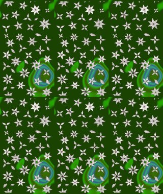 Çizim çiçek deseni duvar kağıdı, web sitesi arka planı, ambalaj kağıdı, davetiye, broşür, afiş veya web sitesi için kullanılabilir. El çizimi Raster çizimi. Parlak elementlerin.