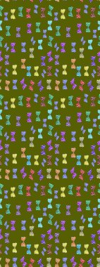 Doğa kelebeğinin yüksek kalitesi. Su rengi filtre etkisinde yeşil ve nötr resimler. Raster illüstrasyonu. Klasik tarzda..